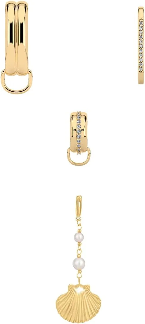 14K Gold Bikini Jewelry Charms, Waterproof and Tarnish Proof, Clip On and Customizable Charms Gold Plated Stainless Steel, Hypo-Allergenic
