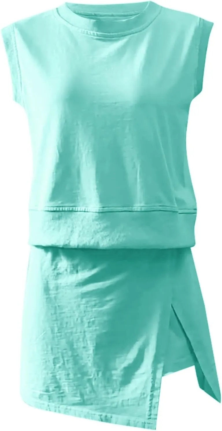 2 Piece Tops and Skorts for Woman Plus Size Athletic Tennis Dress for Women Summer Outfits for Women Sets Tracksuits