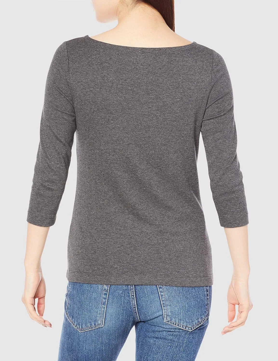 Amazon Essentials Women's Slim-Fit 3/4 Sleeve Boat Neck T-Shirt
