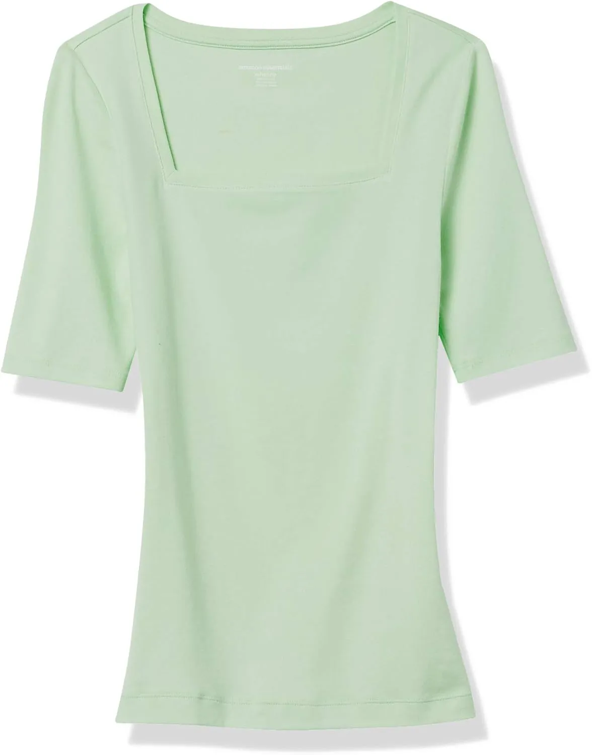 Amazon Essentials Women's Slim-Fit Half Sleeve Square Neck T-Shirt
