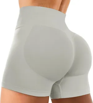 Amplify Womens Seamless Scrunch Shorts Workout Shorts Gym Shorts Contour Shorts 5"" High Waisted Running Yoga Shorts, X-Large