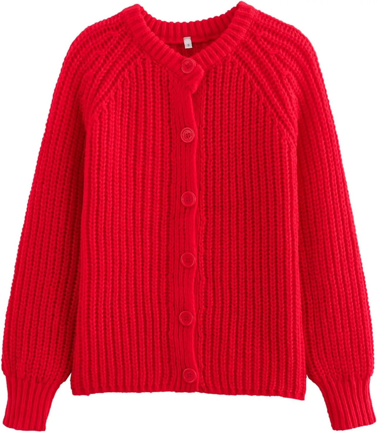 Arssm Womens Cute Cardigan Sweater Long Sleeve Crewneck Button Down Cardigans Knit Top Fashion 2024 Knitwear