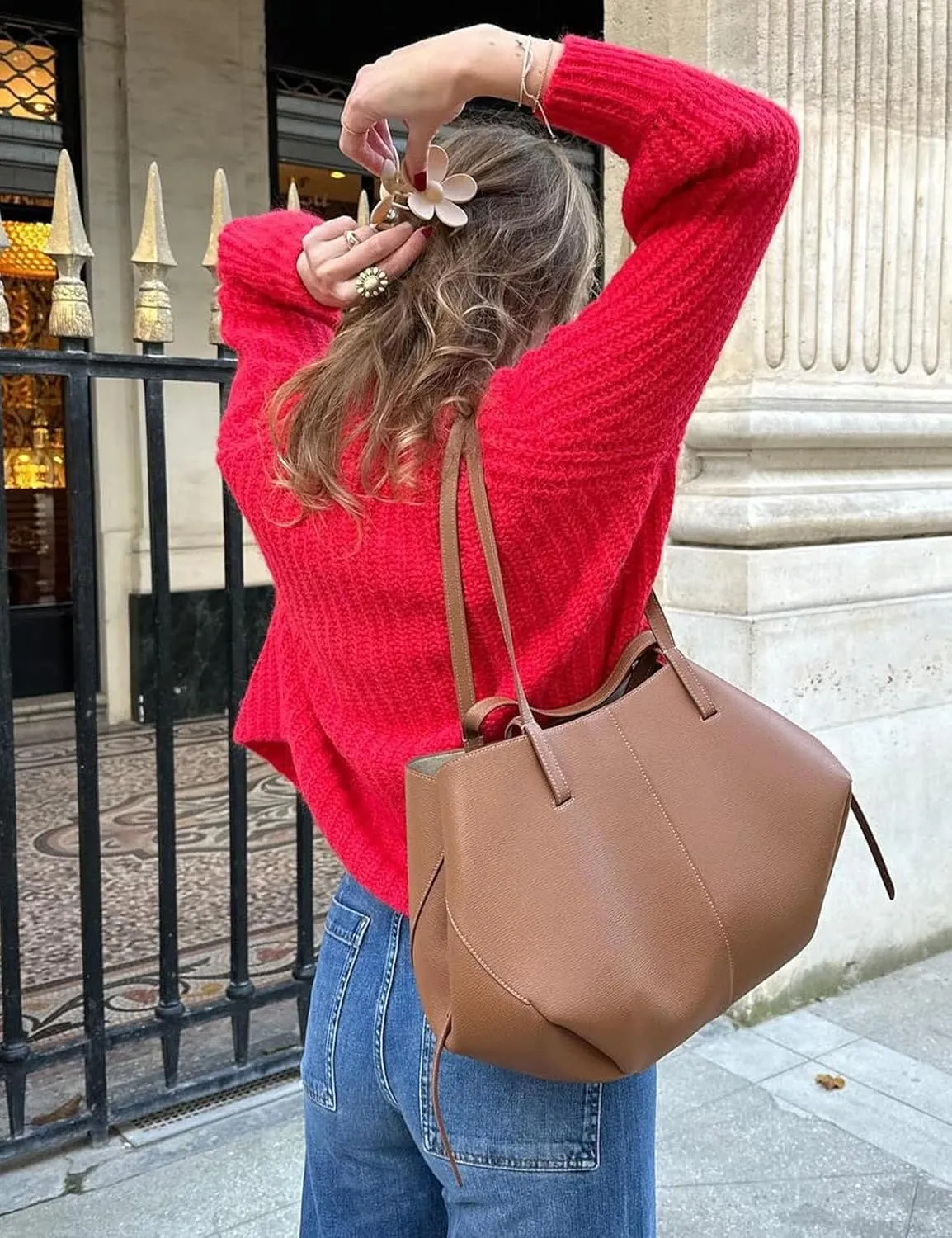 Arssm Womens Cute Cardigan Sweater Long Sleeve Crewneck Button Down Cardigans Knit Top Fashion 2024 Knitwear