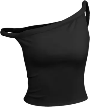 Asymmetrical Tops for Women Double-Layer Twist Strap Off Shoulder Tanks Y2K Tops Summer Going Out Tops