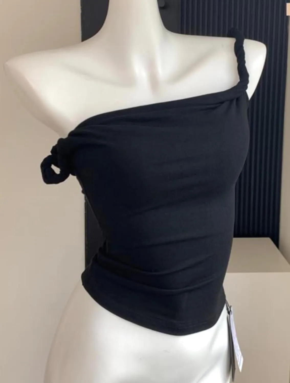 Asymmetrical Tops for Women Double-Layer Twist Strap Off Shoulder Tanks Y2K Tops Summer Going Out Tops