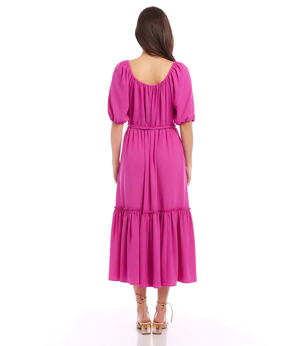 Barbara Berry Puff Sleeve Dress - Karen Kane 2L09605