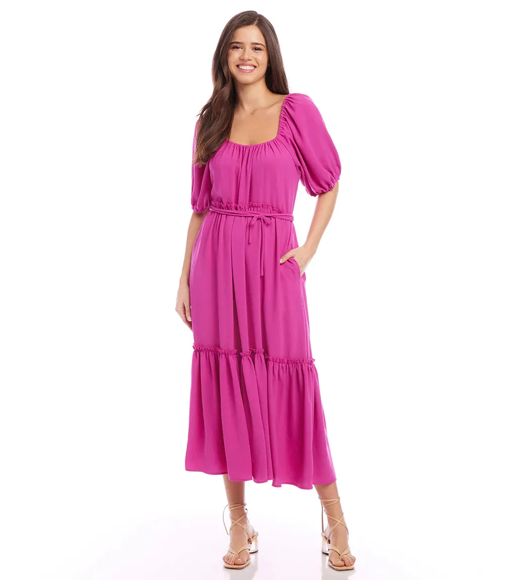 Barbara Berry Puff Sleeve Dress - Karen Kane 2L09605