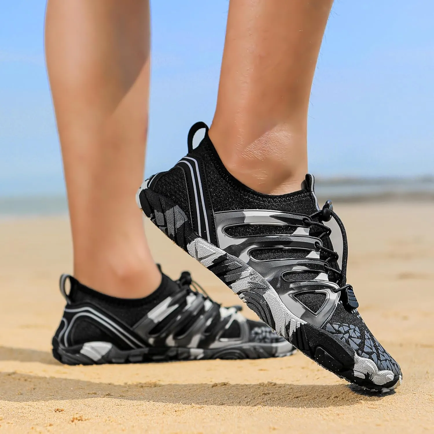 Barefoot Shoes for Women Hiking Footwear Healthy & Non-Slip Barefoot Shoe Wide Toe Box, Zero Drop, Water Resistant, Lightweight Breathable Grounded Footwear for Walking Running Hiking Workout Sneakers