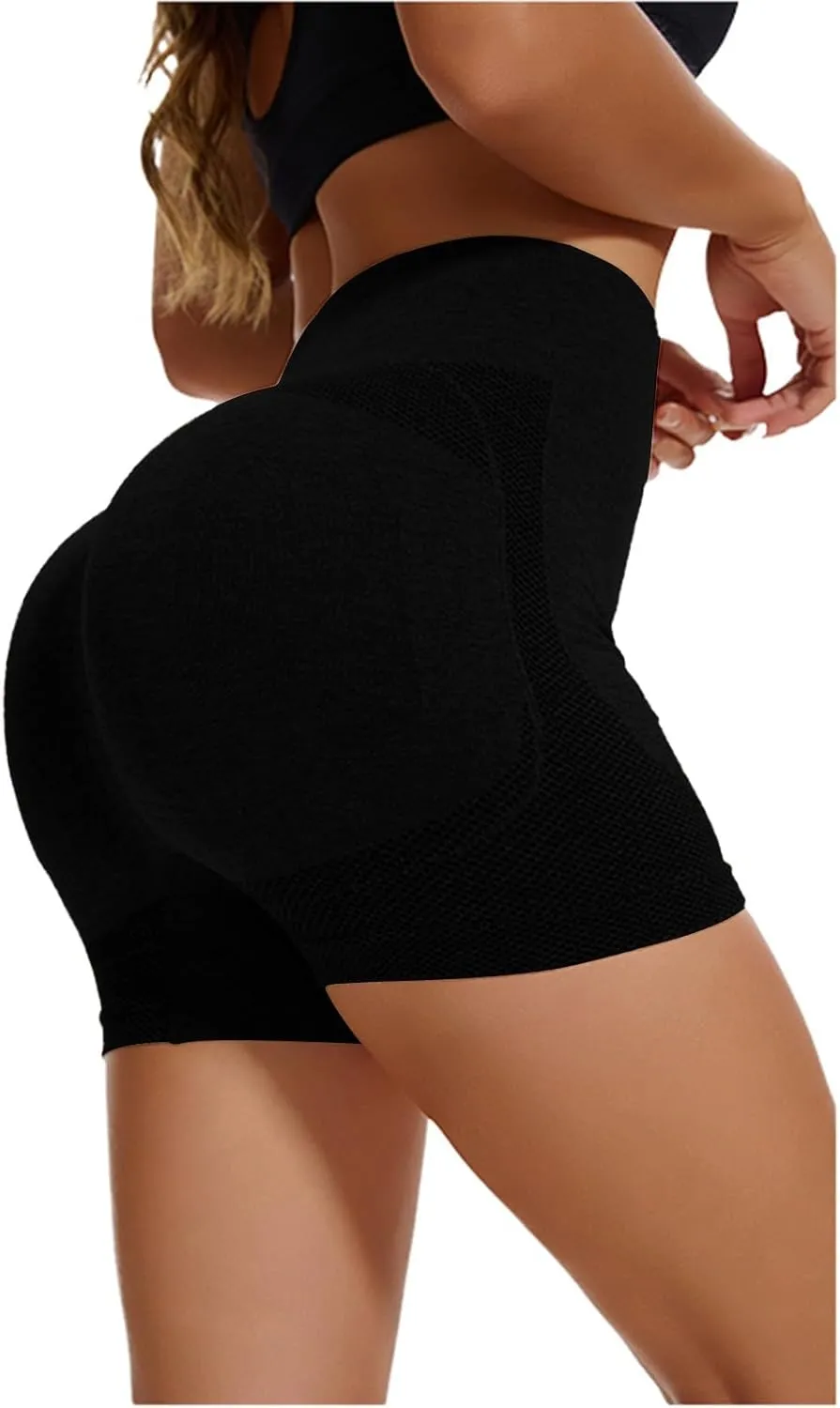 Biker Shorts Women Tummy Control High Waist Shorts Butt Lifting Athletic Shorts Workout Yoga Shorts Summer Gym Shorts
