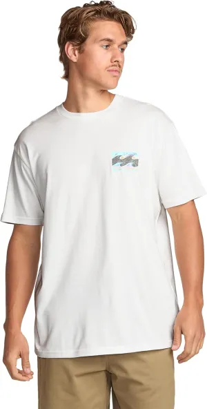 Billabong Men's Crayon Wave Premium Tee Soft Cotton Short Sleeve T-Shirt (S-XXL)