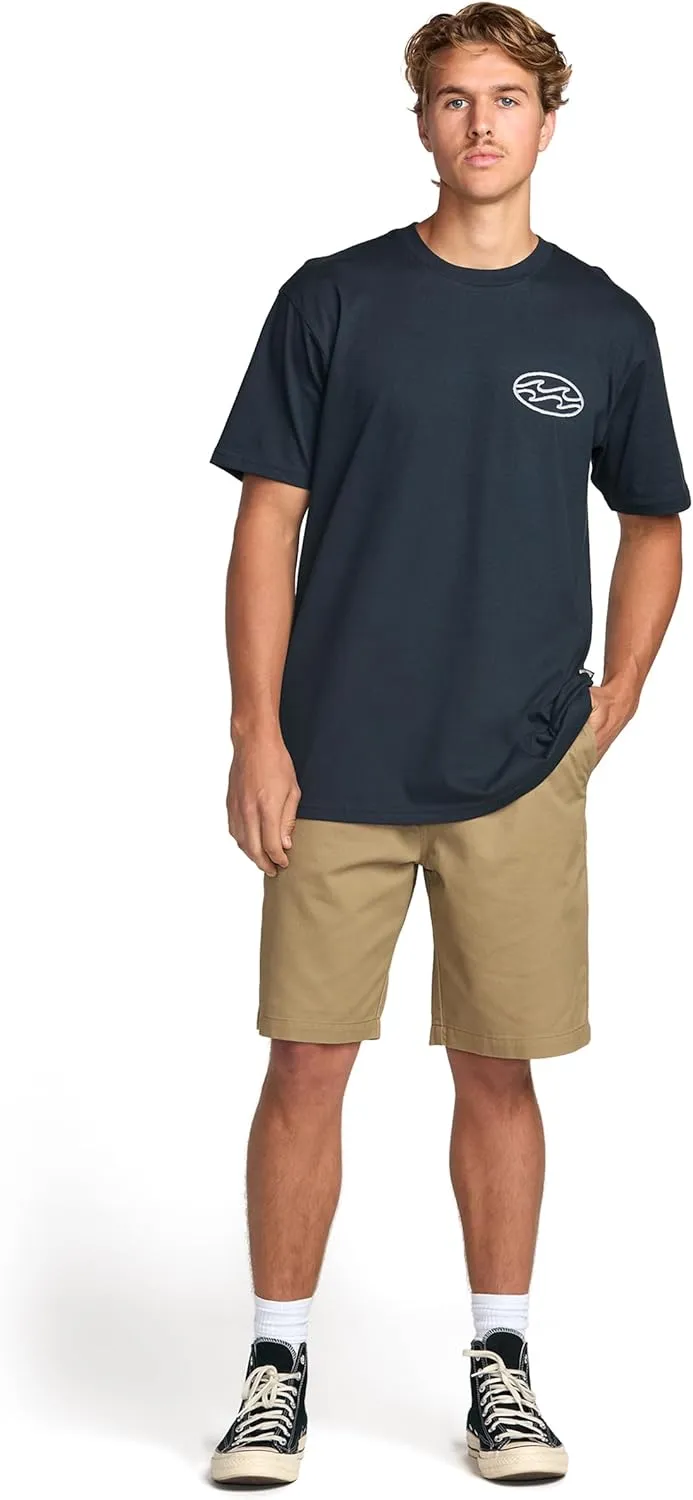 Billabong Men's Crayon Wave Premium Tee Soft Cotton Short Sleeve T-Shirt (S-XXL)