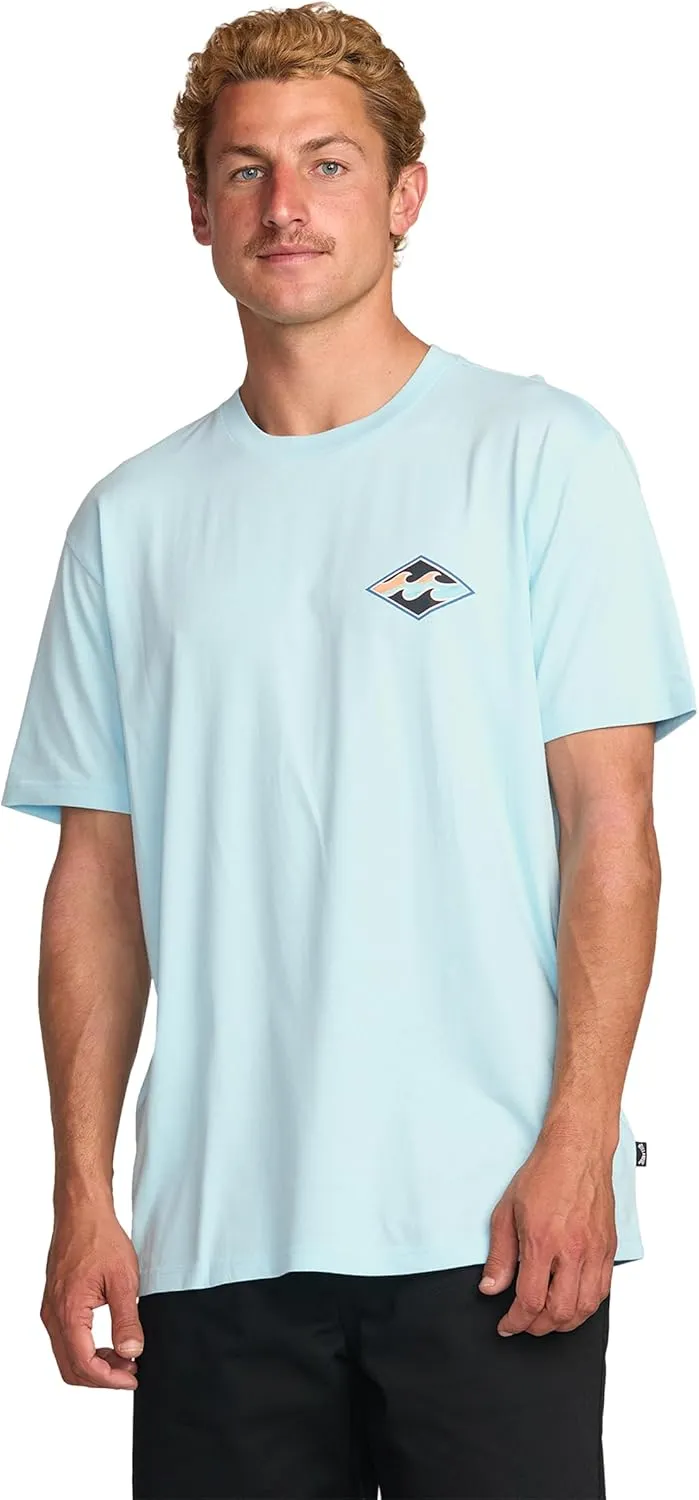 Billabong Men's Crayon Wave Premium Tee Soft Cotton Short Sleeve T-Shirt (S-XXL)
