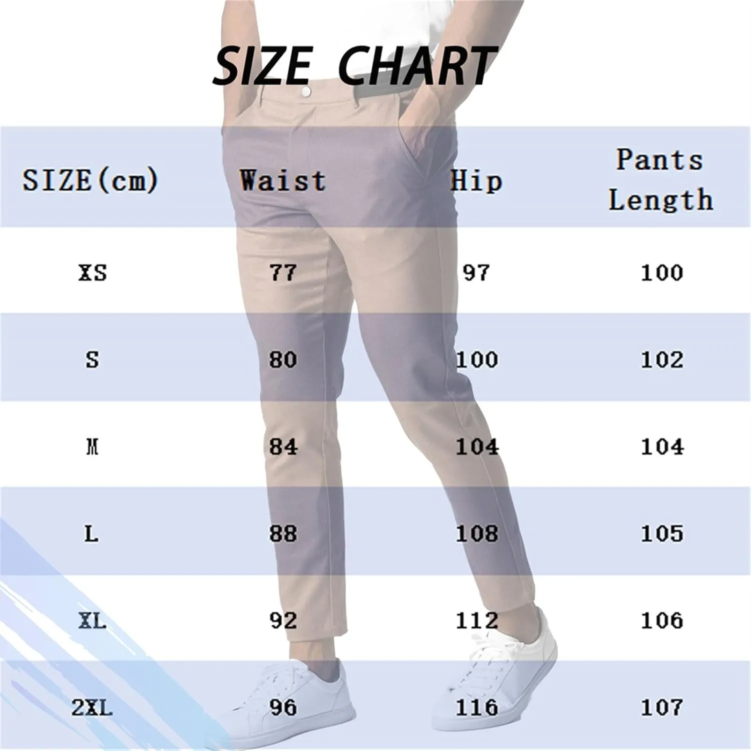 Bizgent Active Chinos, Active Chinos Pants Men,Elasticity Slim Fit Pants for Men Casual Solid Trousers
