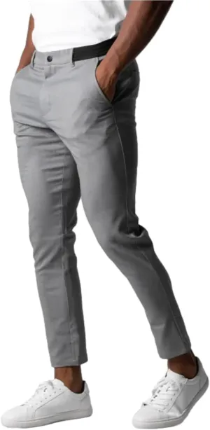 Bizgent Chinos Pants Men Slim Fit Casual Pants for Men Trousers Loose Fit Straight Legs Elastic Active Chinos Pants