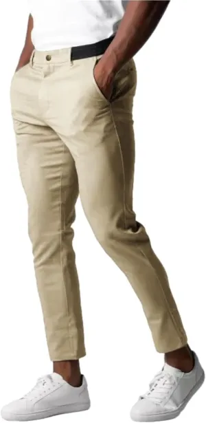 Bizgent Chinos Pants Men Slim Fit Casual Pants for Men Trousers Loose Fit Straight Legs Elastic Active Chinos Pants
