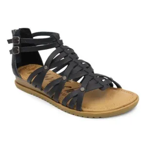 BLACK BLOOMY SANDAL