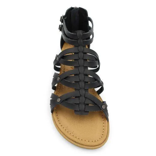 BLACK BLOOMY SANDAL