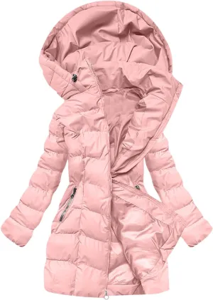 Borniu Women Winter Down Puffer Coat Warm Hooded Down Jacket Quilted Thicken Puffer Jacket Outerwear with Pockets