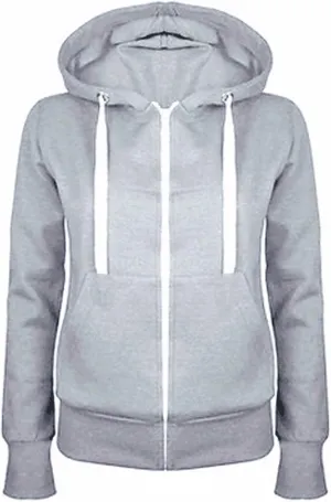 BOXIACEY Fleece Hoodie Women Zip Up Drawstring Jacket Long Sleeve Lightweight Hoodie Casual Hooded Jacket with Pockets