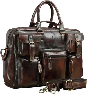 Briefcases Messenger Bags Laptop Bag Original Leather Men Handbag Business Briefcase Commercia Document Laptop Case Design Male Attache Portfolio Bag