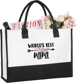 Canvas Tote Bag Canvas Beach Bag,Mothers Day Christmas Birthday Gifts,Thoughtful Gifts,Funny Getaway Shopping Bag Gift.