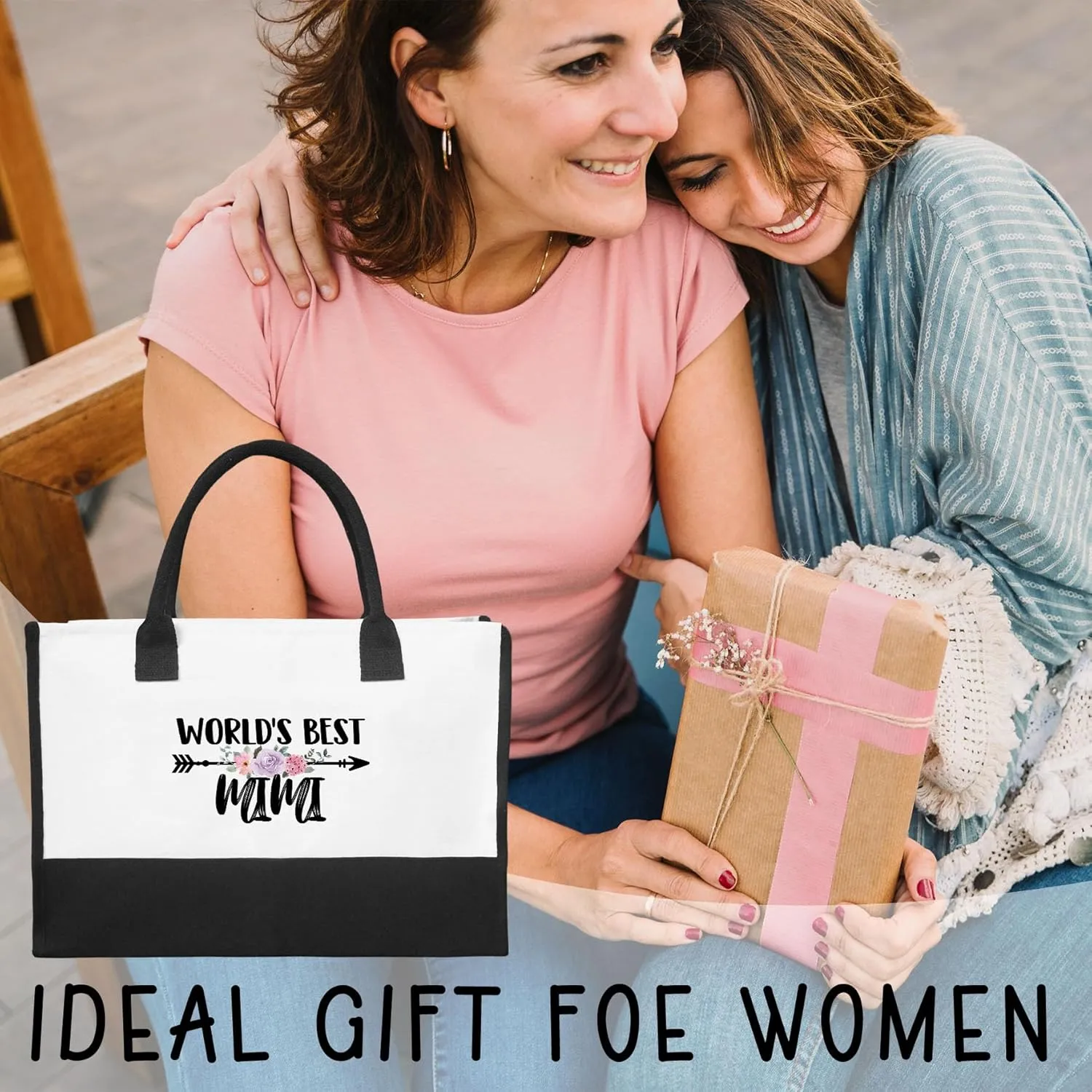 Canvas Tote Bag Canvas Beach Bag,Mothers Day Christmas Birthday Gifts,Thoughtful Gifts,Funny Getaway Shopping Bag Gift.