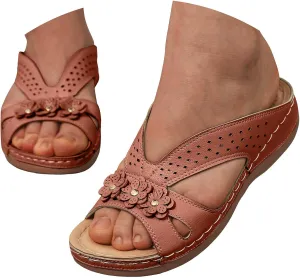 Casual Sandals Women Arch Support Wedge Sandals for Women Open Toe Shoes Comfortable Strap Beach Sandals