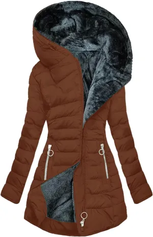 Ceboyel Winter Coats For Women With Hood Fleece Lined Thicken Puffer Coat Sherpa Warm Jackets Trendy 2023 Outfits Clothes