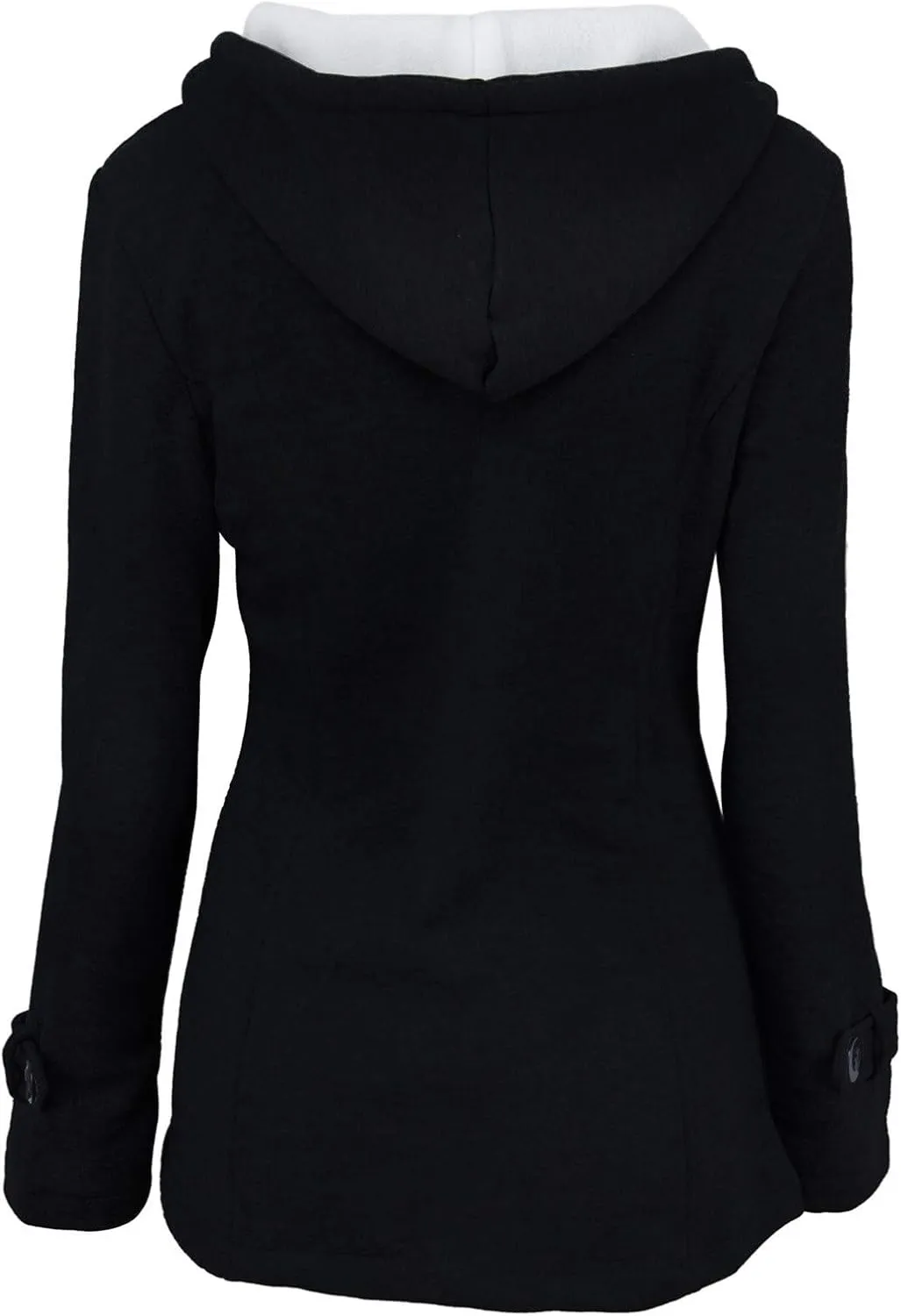 Ceboyel Womens Horn Button Winter Coats Fleece Lined Thicken Jackets Fashion Pea Coat Sweater 2023 Trendy Warm Clothes