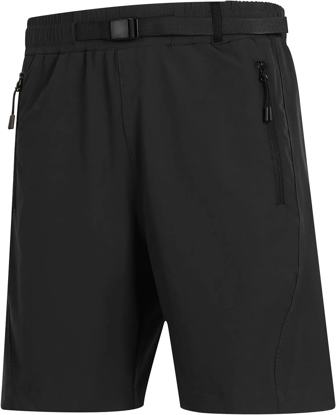 Chino Shorts Men Slim Fit Athletic Shorts Fitness Gym Shorts Men Summer Zipper Pockets Shorts Trendy Buckle Belted