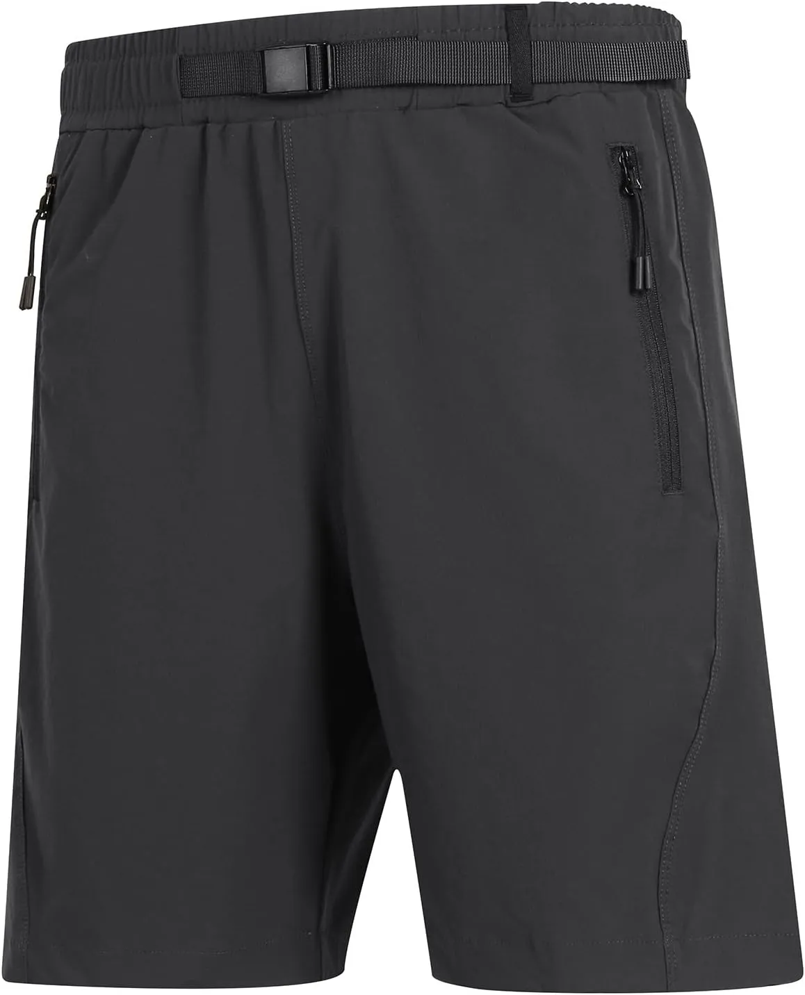 Chino Shorts Men Slim Fit Athletic Shorts Fitness Gym Shorts Men Summer Zipper Pockets Shorts Trendy Buckle Belted