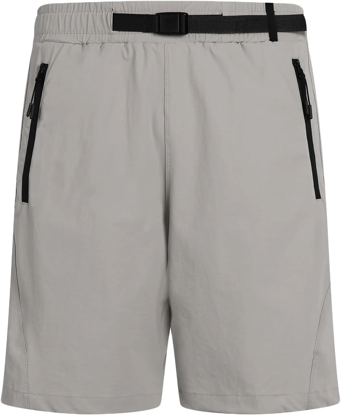 Chino Shorts Men Slim Fit Athletic Shorts Fitness Gym Shorts Men Summer Zipper Pockets Shorts Trendy Buckle Belted