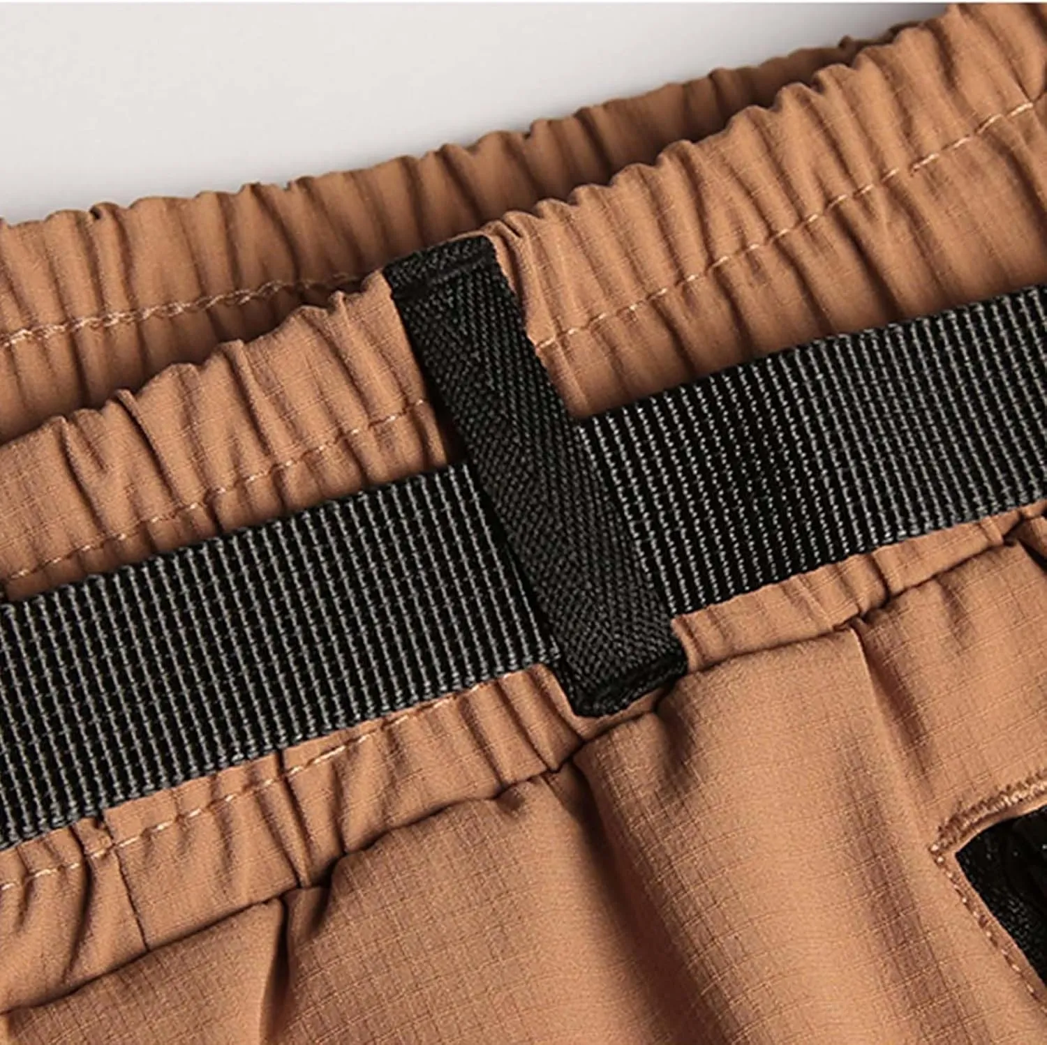 Chino Shorts Men Slim Fit Athletic Shorts Fitness Gym Shorts Men Summer Zipper Pockets Shorts Trendy Buckle Belted