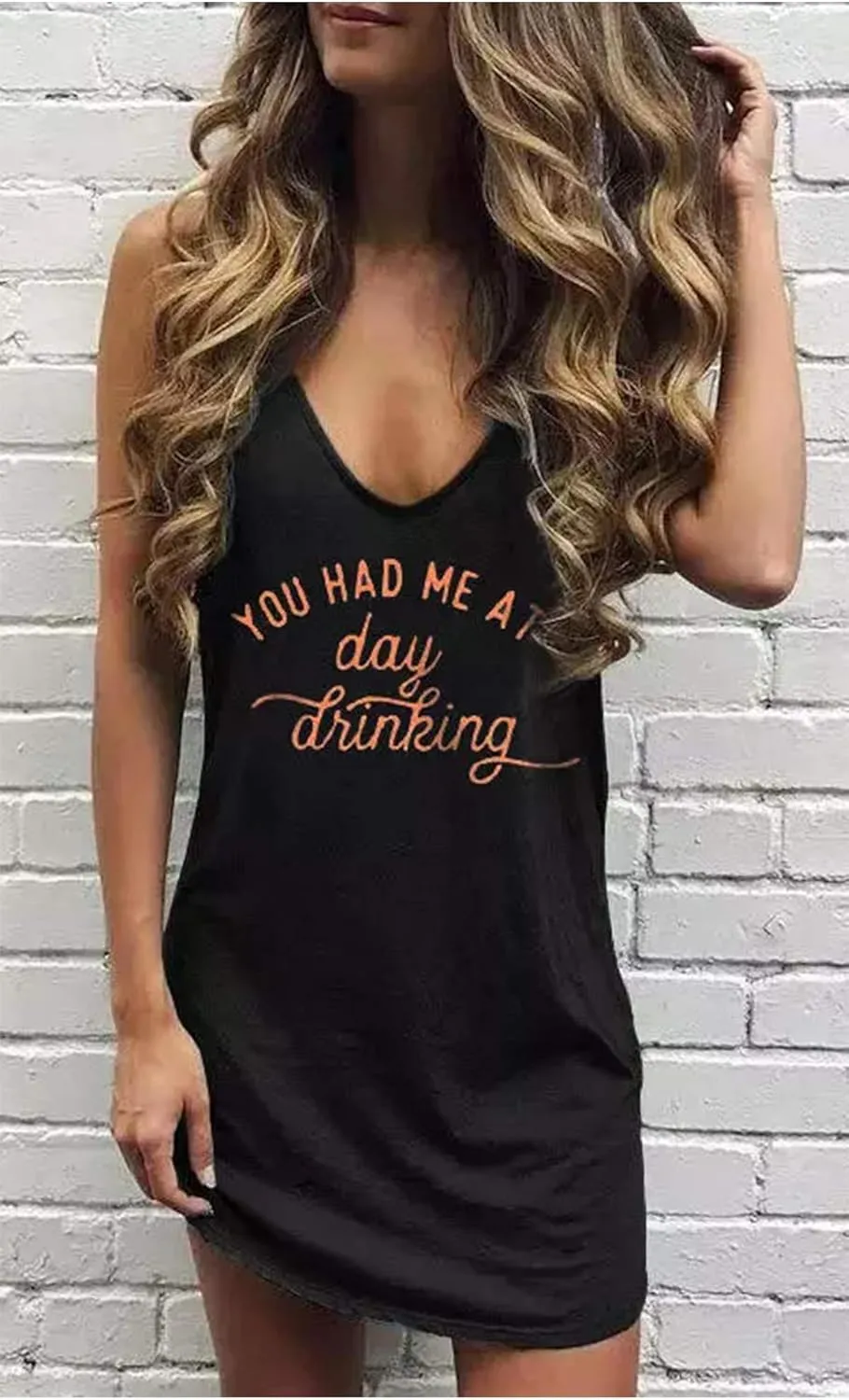CHUNTIANRAN Mini Dress for Women Summer Beach Vacation T Shirts Sundress Sexy V Neck Sleeveless Tanks Dresses