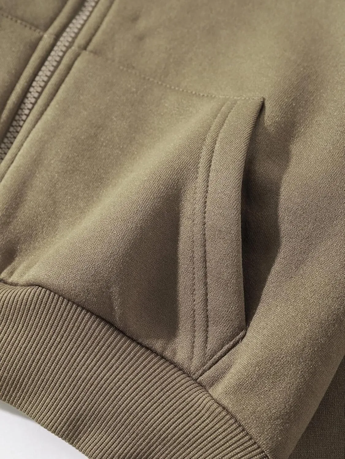 Cioatin Women Fleece Zip Up Crop Hoodies Sweatshirt Y2K Fall Trendy Long Sleeve Athletic Workout Pullover Jacket Sweater