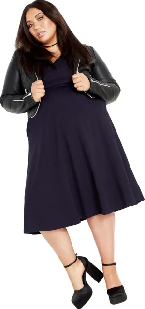 City Chic Women's Plus Size Dress - Cute Girl Elbow Sleeve