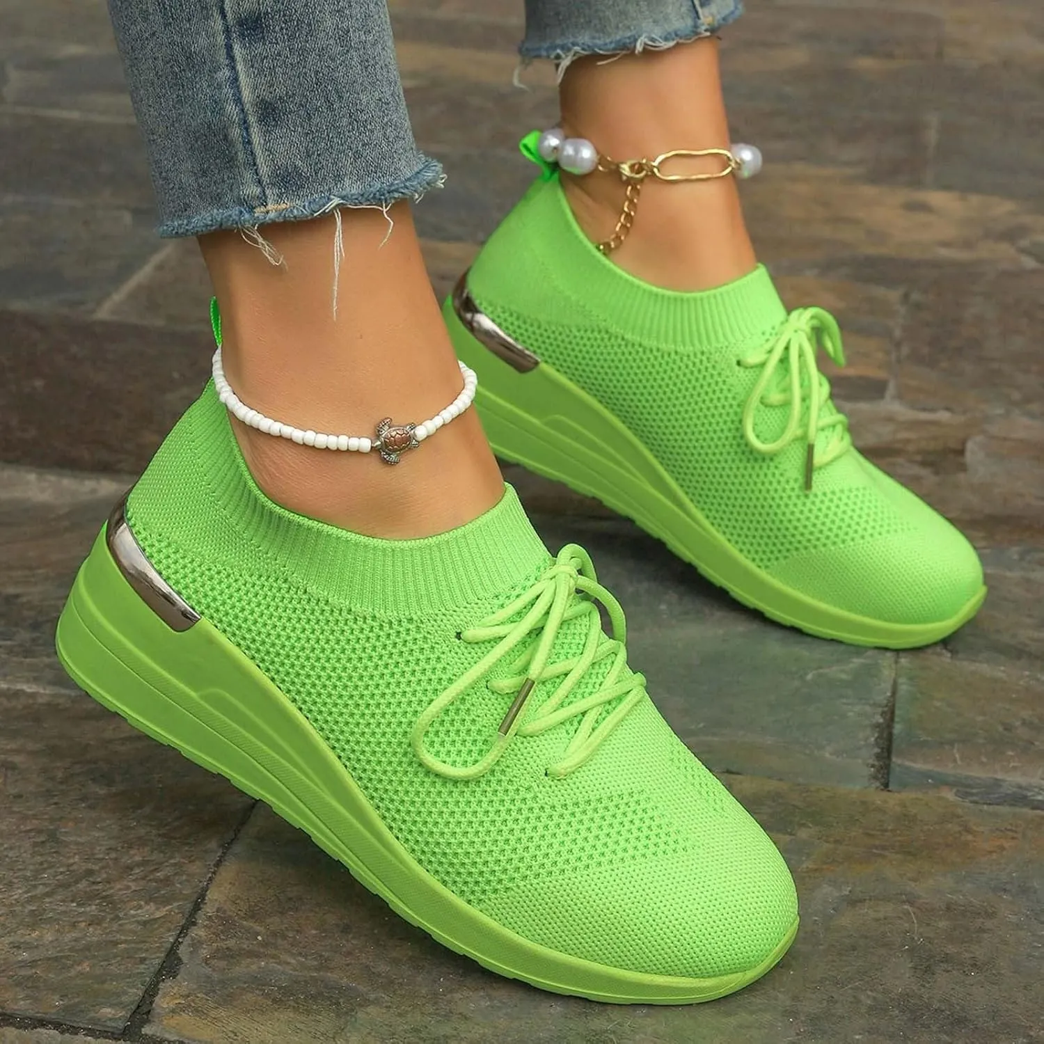 Comfort Lightweight Breathable Sneakers for Women Adjustable Barefoot Diabetic Shoes Lightweight Workout Shoe
