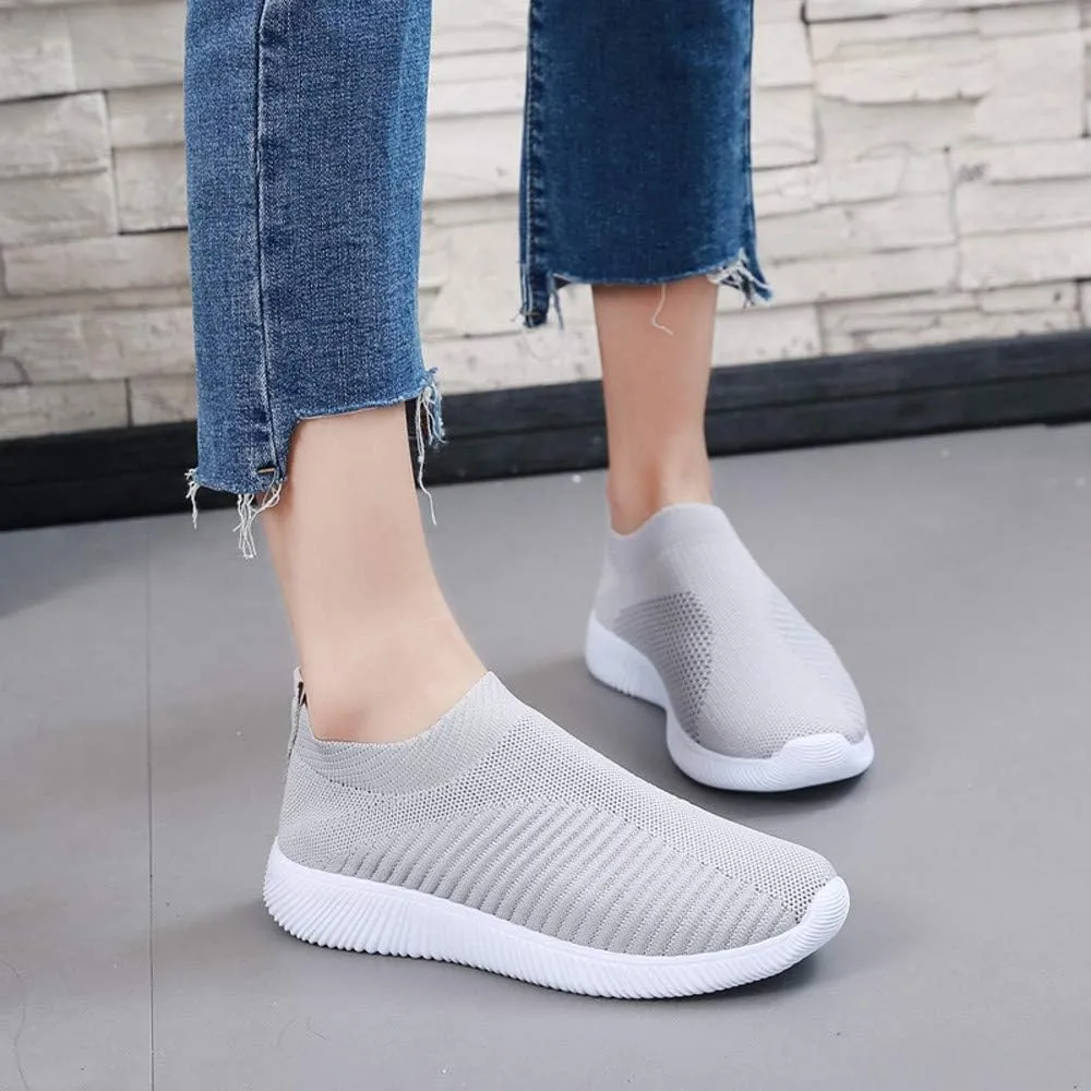 Comfortable Orthopedic Shoes for Women, Casual Sports Women Wide Width Breathable Walking Comfortable Slip on Sneakers, Non Slip Lightweight Shoes Arch Support Sneakers