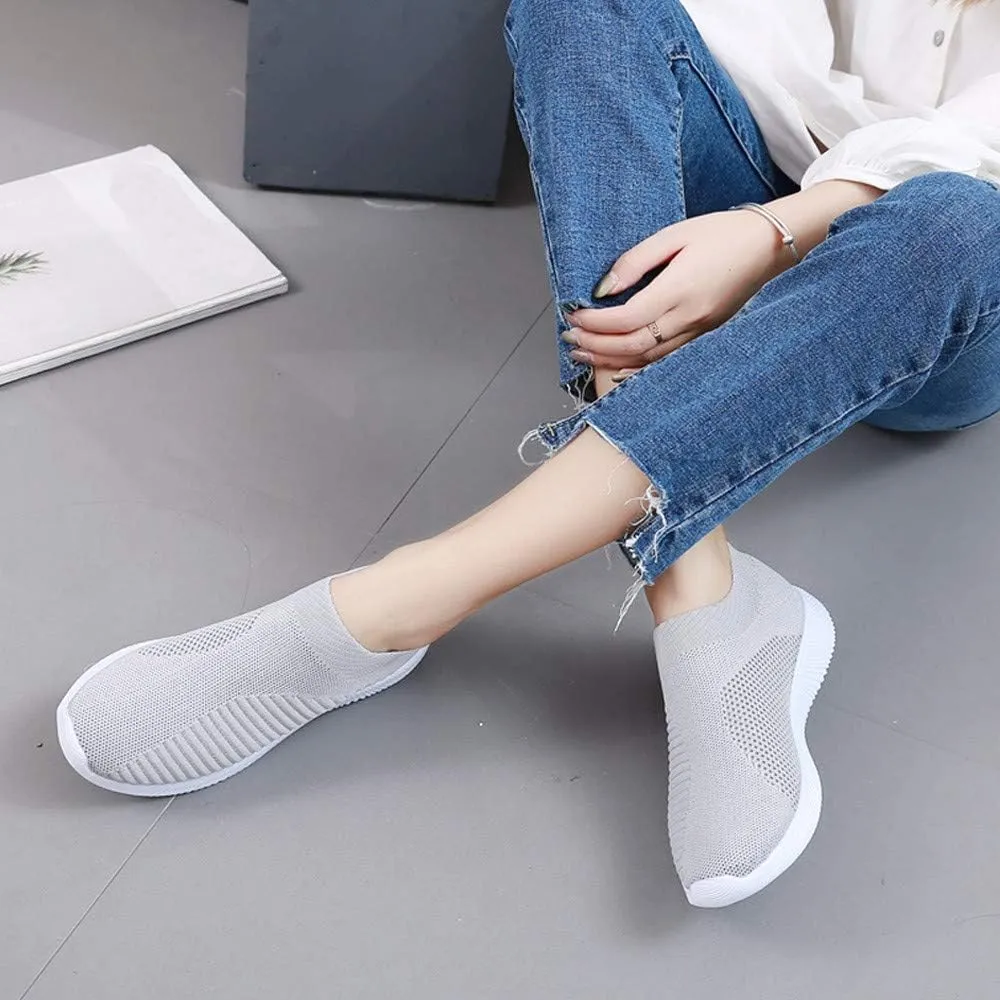 Comfortable Orthopedic Shoes for Women, Casual Sports Women Wide Width Breathable Walking Comfortable Slip on Sneakers, Non Slip Lightweight Shoes Arch Support Sneakers