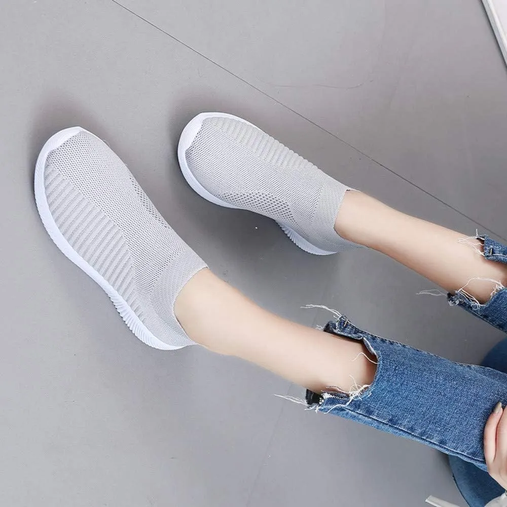 Comfortable Orthopedic Shoes for Women, Casual Sports Women Wide Width Breathable Walking Comfortable Slip on Sneakers, Non Slip Lightweight Shoes Arch Support Sneakers