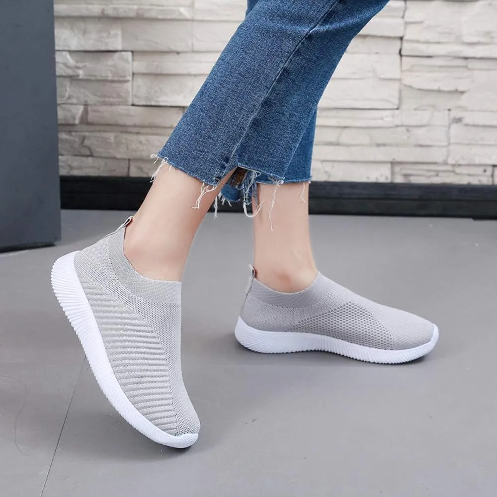 Comfortable Orthopedic Shoes for Women, Casual Sports Women Wide Width Breathable Walking Comfortable Slip on Sneakers, Non Slip Lightweight Shoes Arch Support Sneakers