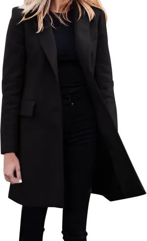 cooki Fall Jackets for Women 2023 Women's Trench Coat Double-Breasted Classic Lapel Overcoat Waterproof Coat Classic Jackets