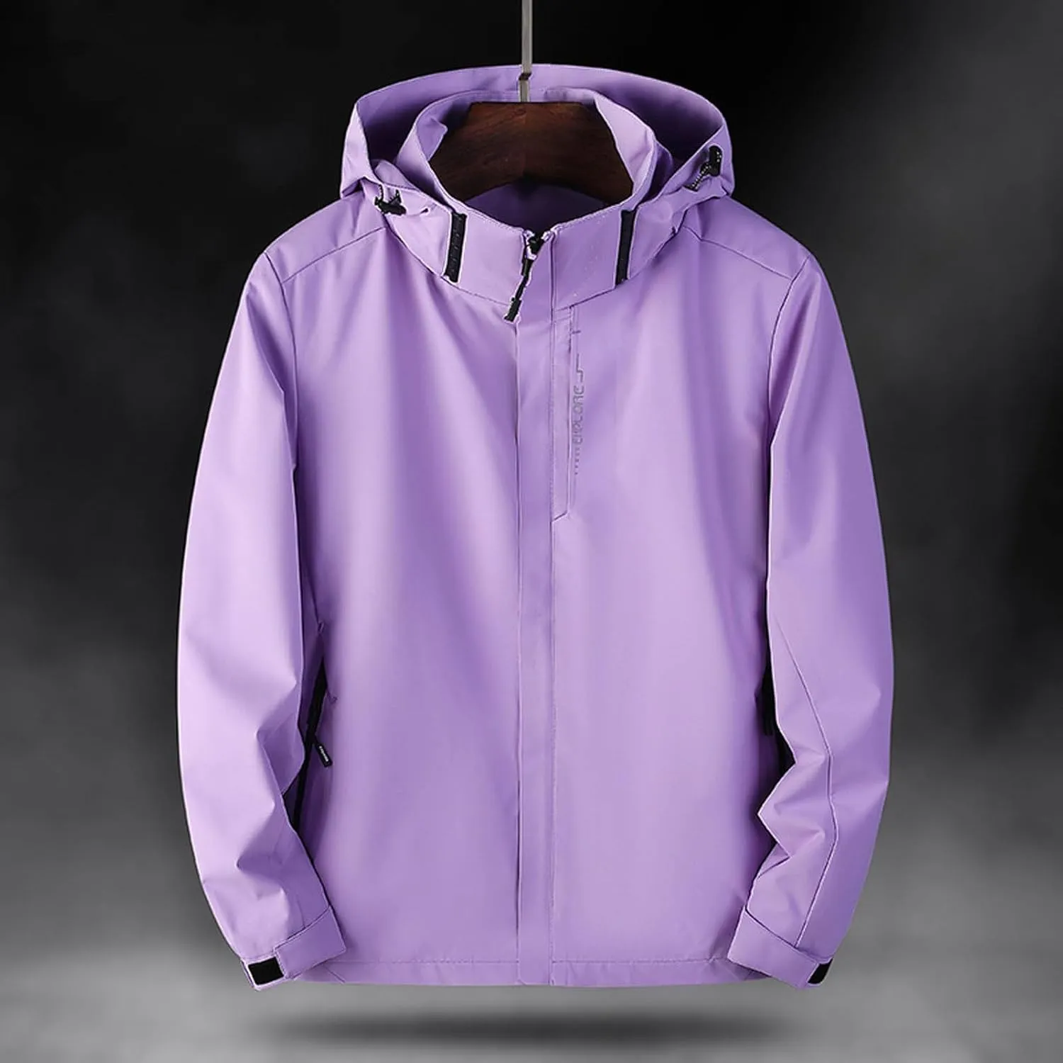 cooki Rain Coat Women with Hood Waterproof Windbreaker Lightweight Raincoats Travel Rain Jacket Breathable Trench Coat