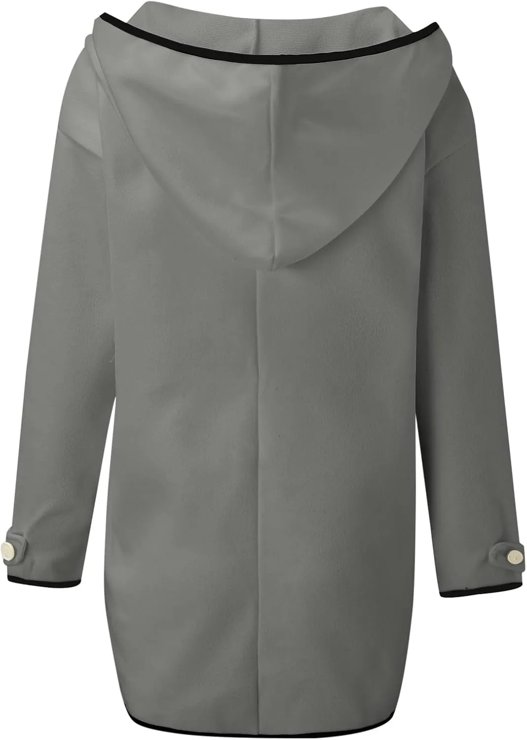 cooki Trench Coat for Women 2023 Hooded Wood Blend Lapel Callor Windproof Pea Coat Winter Warm Fleece Jackets Outerwear Coat