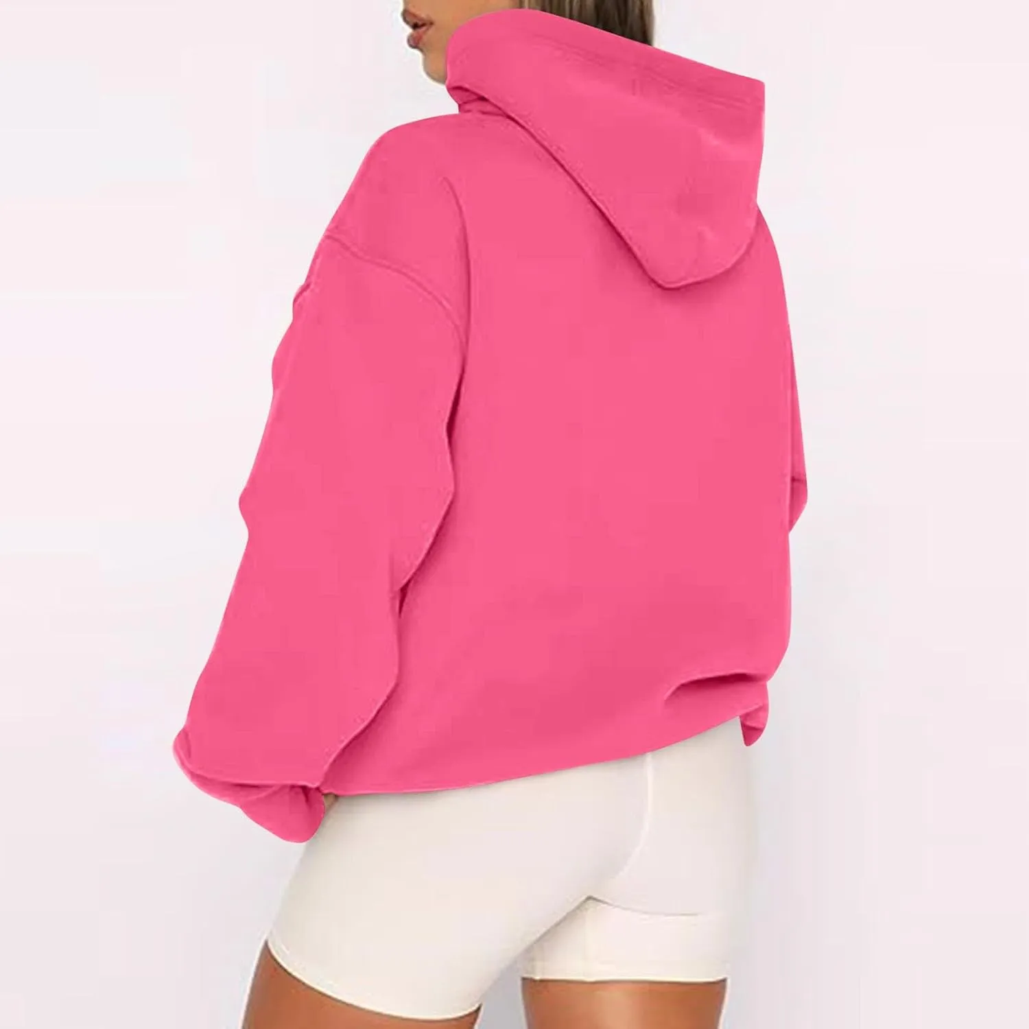 COTECRAM Womens Zip Up Hoodies Oversized Lightweight Hooded Sweatshirt Casual Long Sleeve Jacket Y2K Fall Clothes