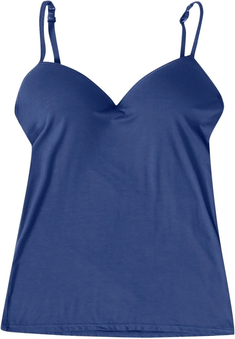 Cotton Camisole Tops for Women Shelf Bra Adjustable Spaghetti Strap Tank Top Basic Cami Undershirt