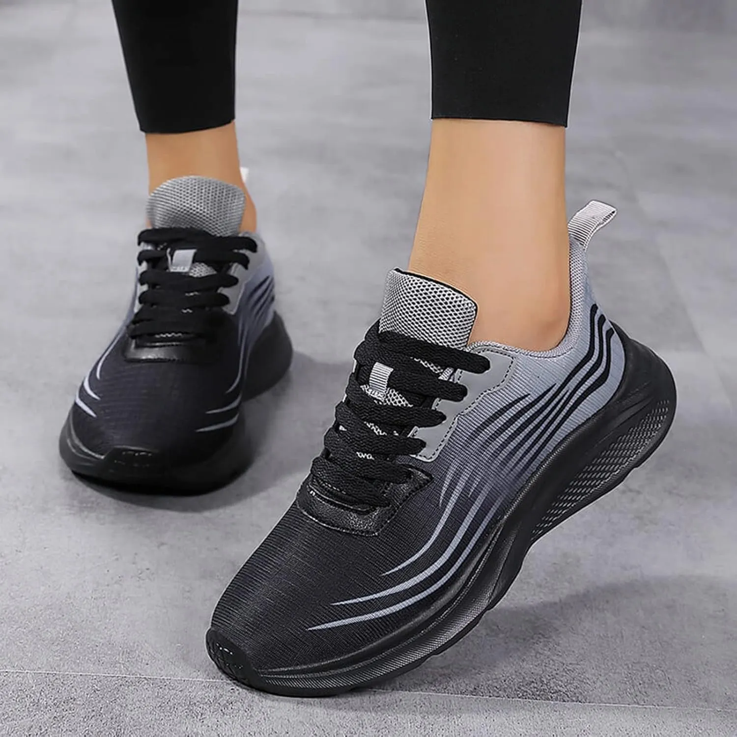 Cushion Comfortable Running Tennis Shoes for Women Fashion Low Top Sneakers with Platform Jogger Running Shoe