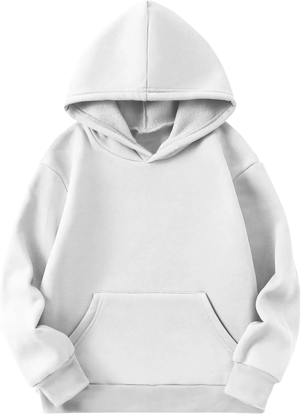 Cute Hoodies for Teen Girls Oversized Long Sleeve Fleece Hooded Sweatshirt Trendy Casual Solid Pocket Pullover Tops