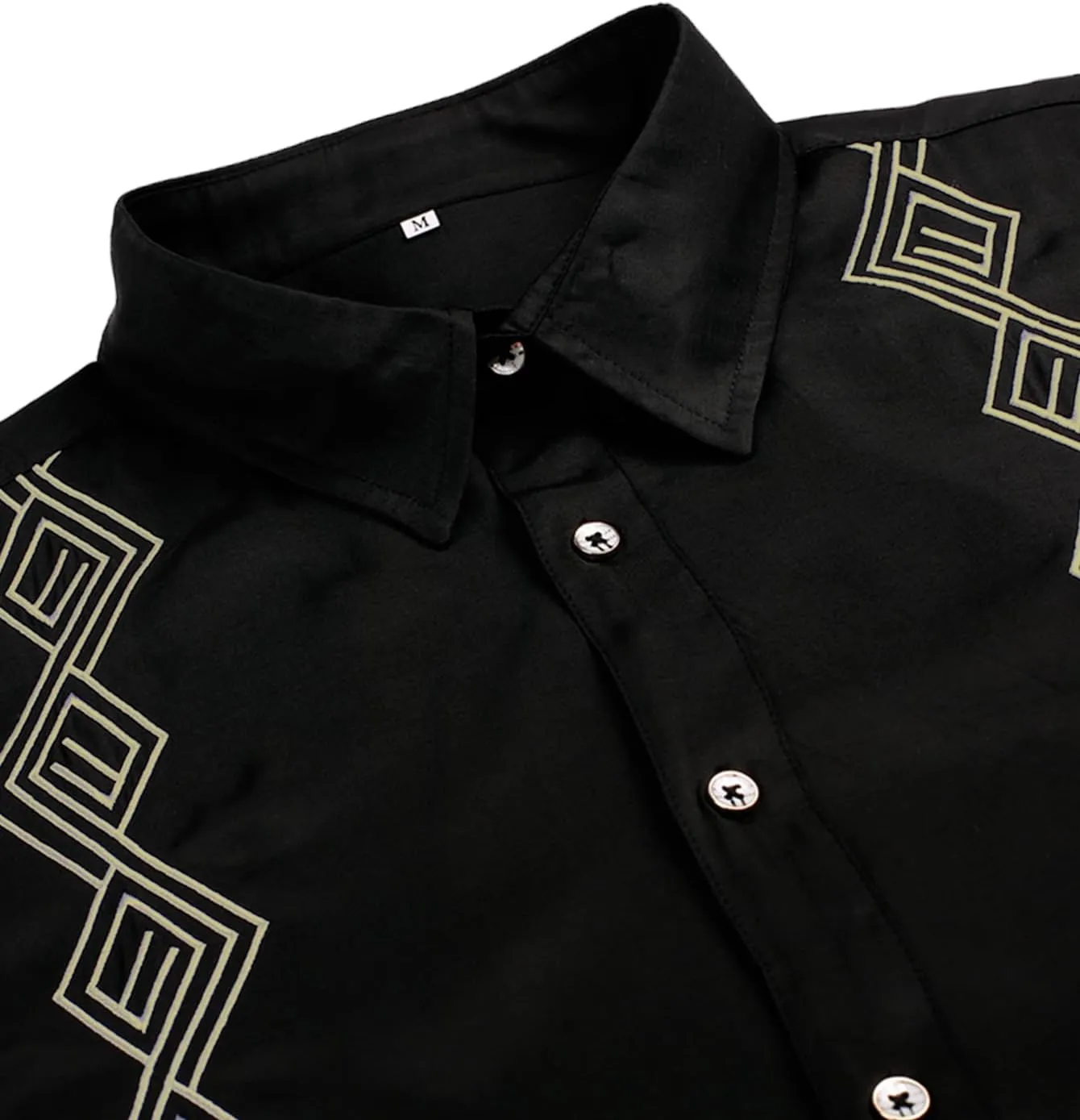 Daupanzees Men's Guayabera Cuban Shirts Short Sleeve Embroidered Shirts Beach Button Down Shirts Summer Casual Shirts Top