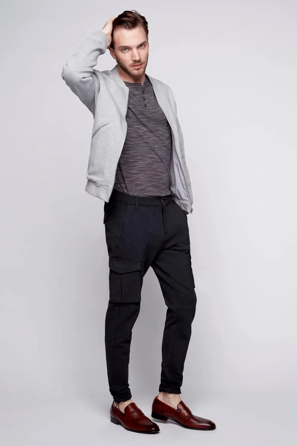 Dean - Slim Fit Cargo Chinos (Convertible Joggers)